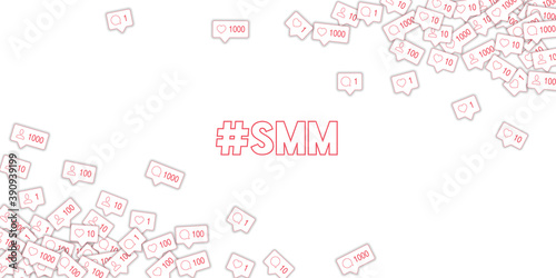 Social media icons. Social media marketing concept