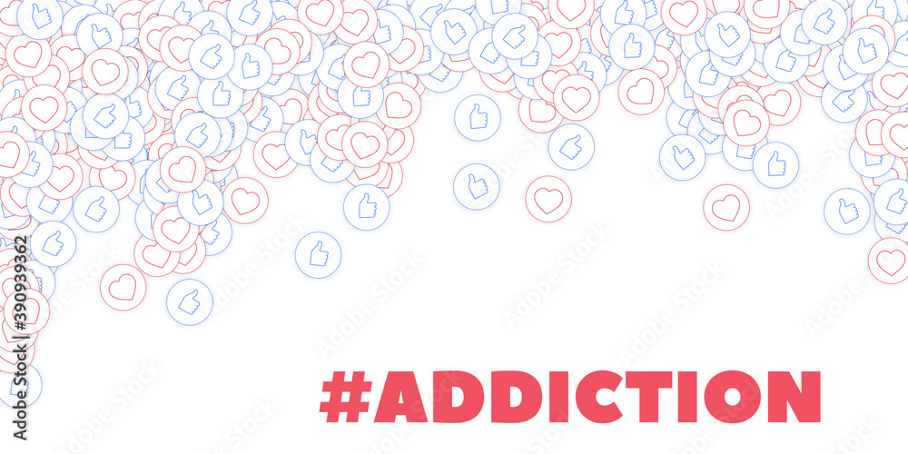 Social media icons. White concept. Falling scatter Social media icons. White concept. Falling scatter