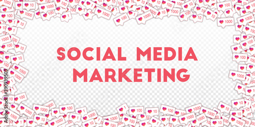 Social media icons. Social media marketing concept