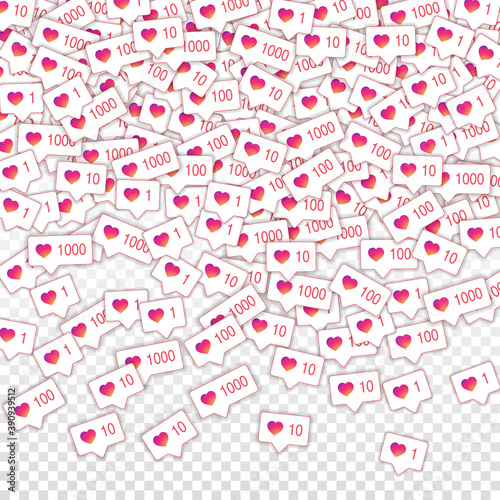 Social media icons. Social media marketing concept
