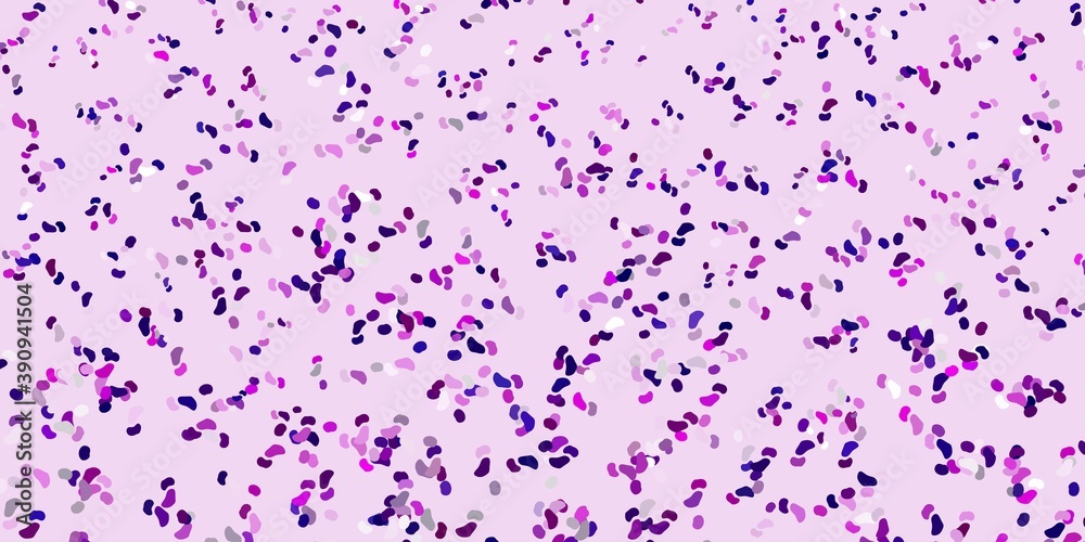 Fototapeta premium Light pink vector pattern with abstract shapes.