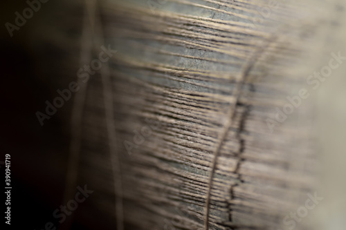 Принти на полотні hand-sewn spine of an old book or file