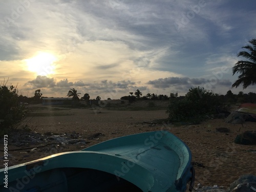 sunset on the beach