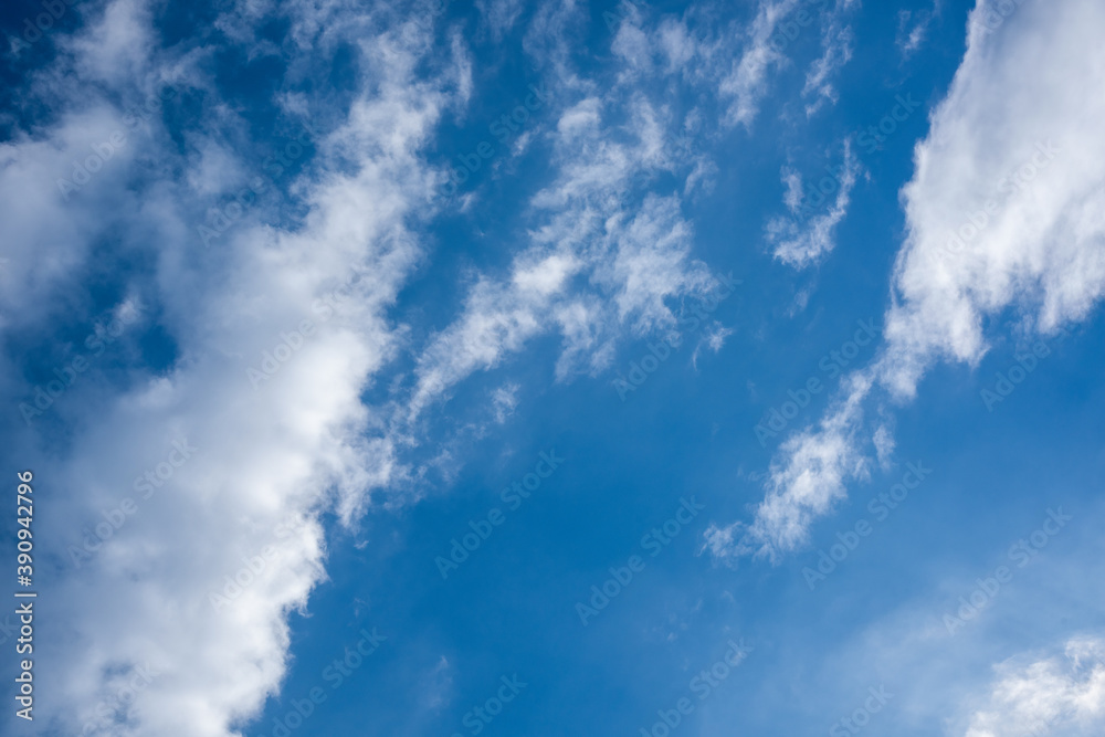 Blue sky with group of white clouds Blue sky with group of white clouds