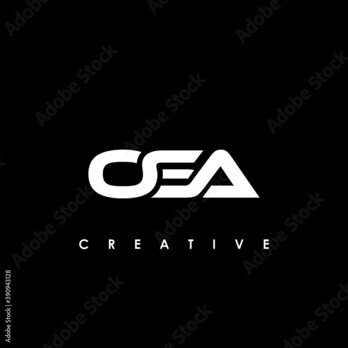 OSA Letter Initial Logo Design Template Vector Illustration
