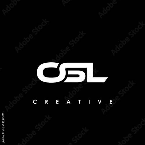 OSL Letter Initial Logo Design Template Vector Illustration