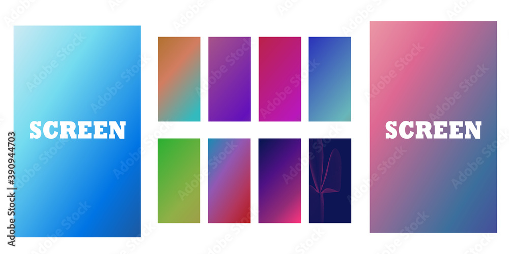 Soft color background. Vector screen design for mobile apps, banners, posters and more, Soft gradient colors.
