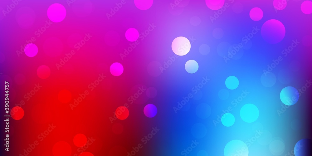 Light blue, red vector backdrop with dots. Light blue, red vector backdrop with dots.