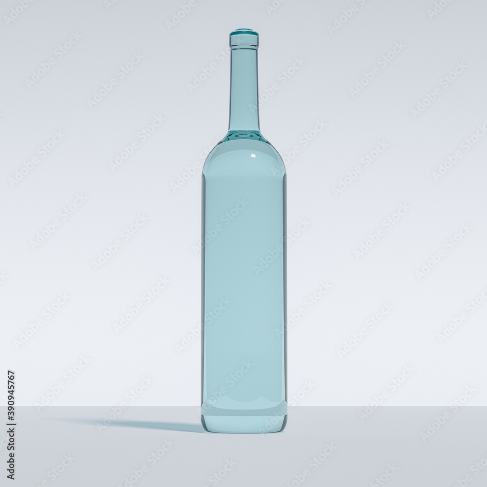 bottle of wine isolated. Image of Blue Glass Wine Bottle, Isolated Against White. Created in 3d Software. 3D Render. bottle of wine isolated. Image of Blue Glass Wine Bottle, Isolated Against White. Created in 3d Software. 3D Render.