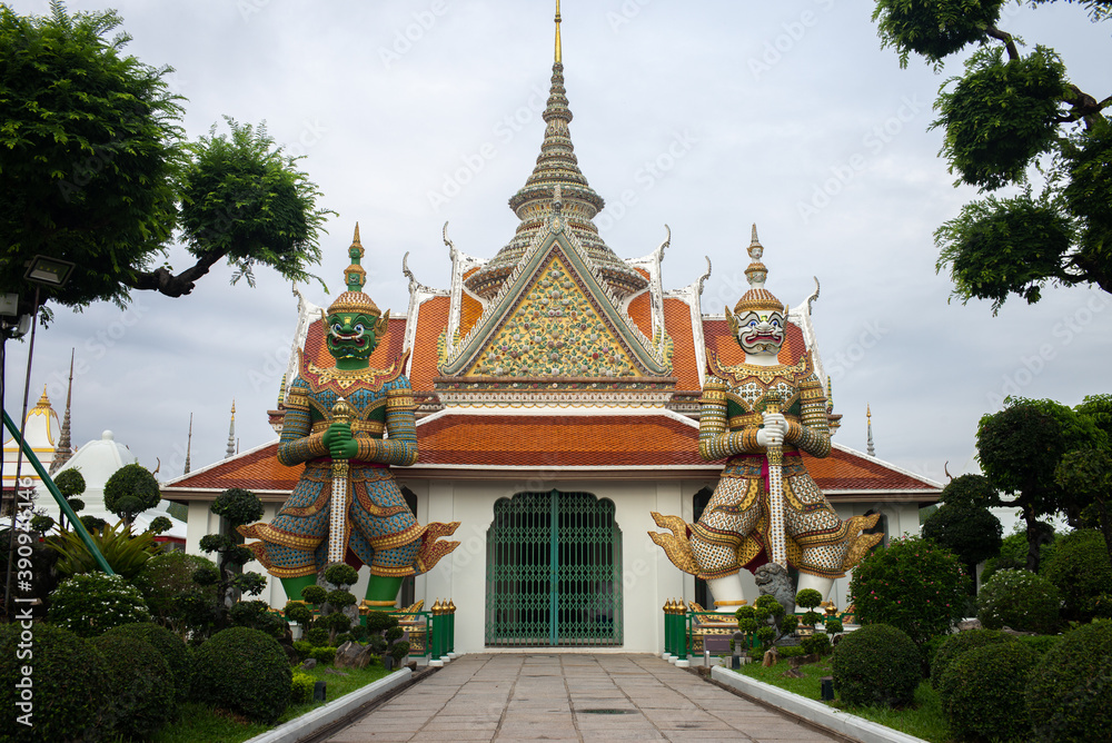 
Wat Arun is a Buddhist temple in Bangkok Yai district of Bangkok, Thailand, on the Thonburi west bank of the Chao Phraya River. The temple derives its name from the Hindu god Aruna.