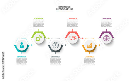 Business data visualization. timeline infographic icons designed for abstract background template milestone element modern diagram process technology digital marketing data presentation chart Vector

