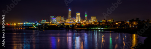 Panorama Of Downtown Cleveland Ohio