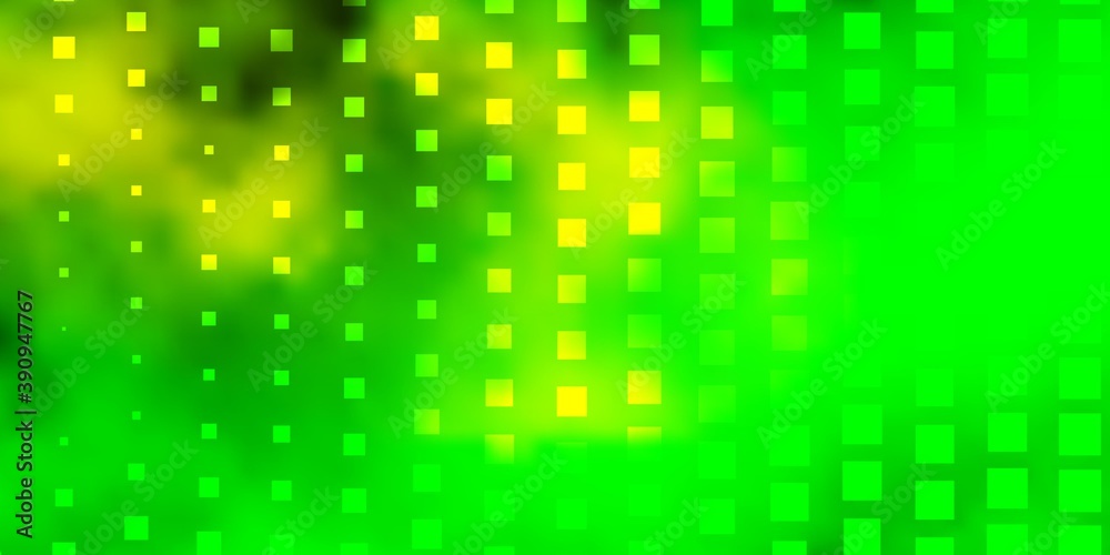 Light Green, Yellow vector background in polygonal style.