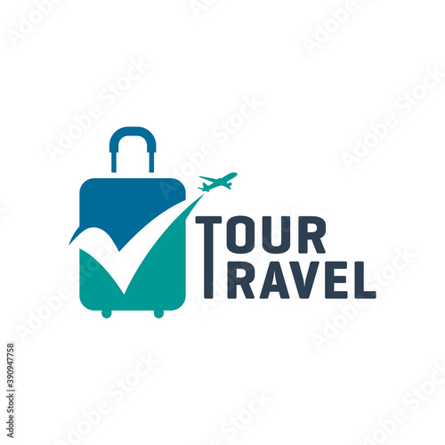 modern holiday travel agency logo