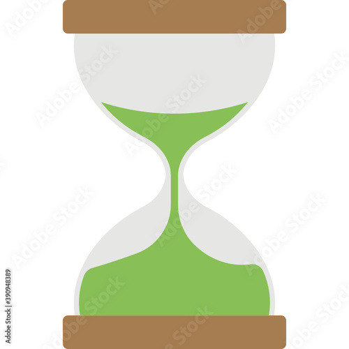 
An old retro timing concept of sandglass 
