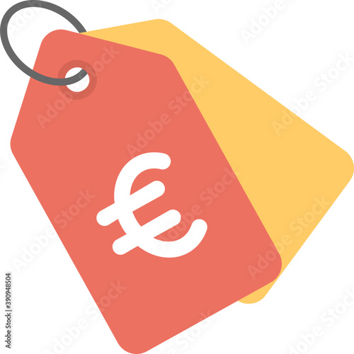 
Flat vector icon design of a price tag
