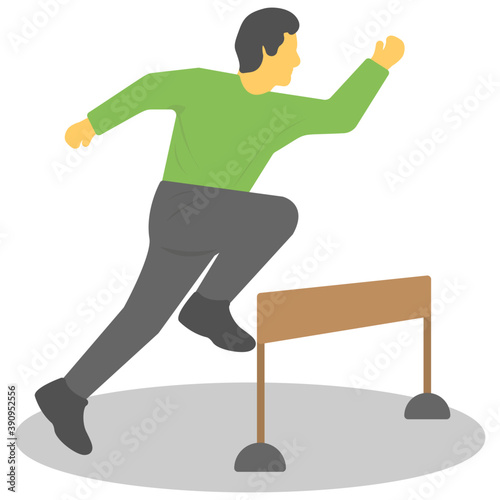 
Flat vector icon design of success path
