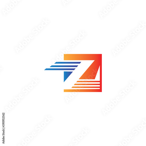 Free Download letter z logo illustration modern power technology, colorful design, vector - GFXLoad