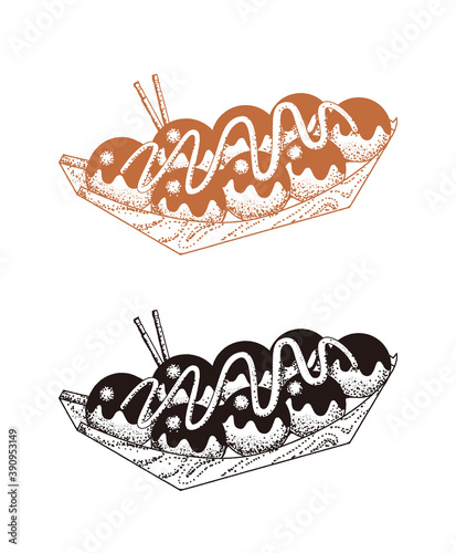 たこ焼きのイラスト