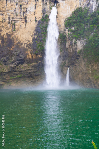 Autumn scenery of Jianshiye Three Gorges Scenic Area in Enshi  Hubei  China