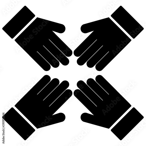 
Flat icon participation, solidarity
