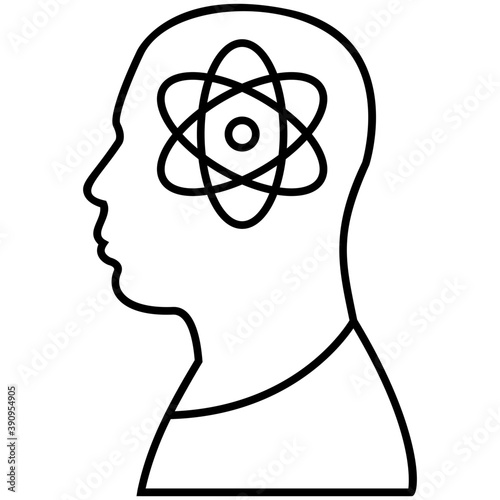
Human potential flat icon, human skills
