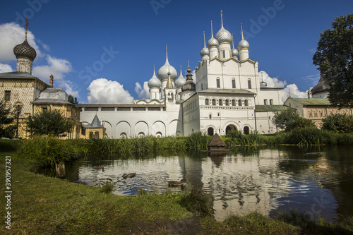 Beautiful shot of Rostovskiy Kreml' in Rostov, Russia photo