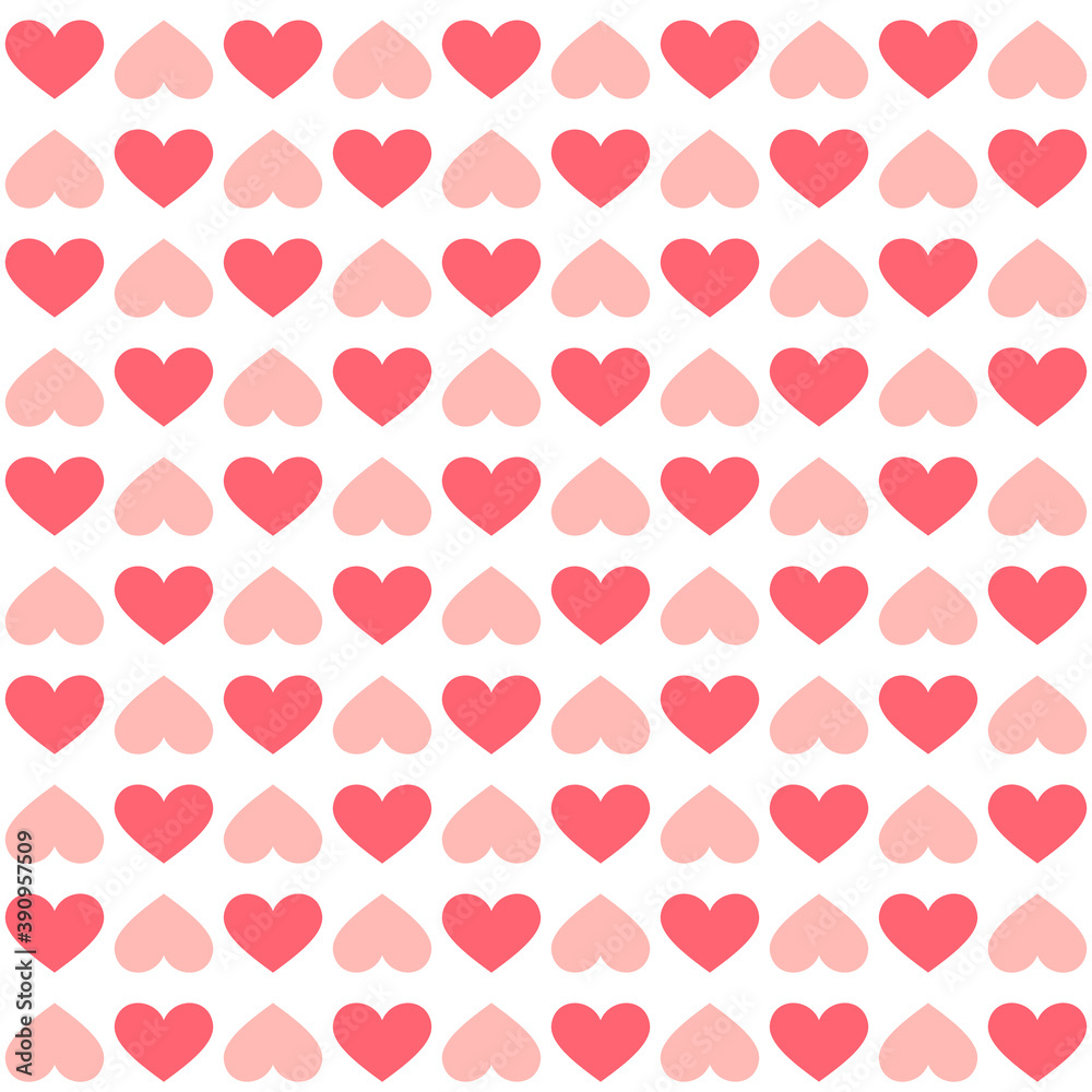 Seamless pattern with hearts. Holiday background. For design packaging, textile, wallpaper, design postcards and posters.