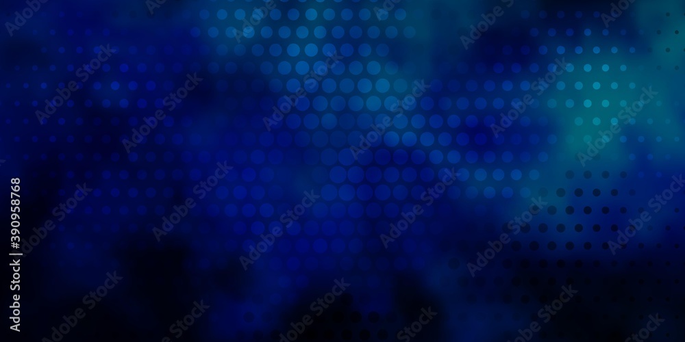 Dark Blue, Green vector backdrop with circles.