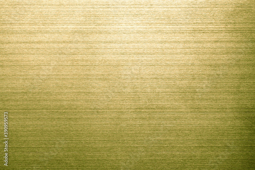 Texture of gold stainless steel background or gold line polished metal with light reflection.