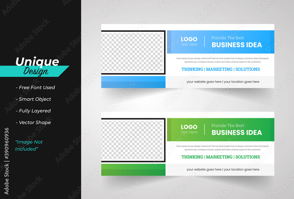 Modren Corporate Web Banner Template Set  Design.