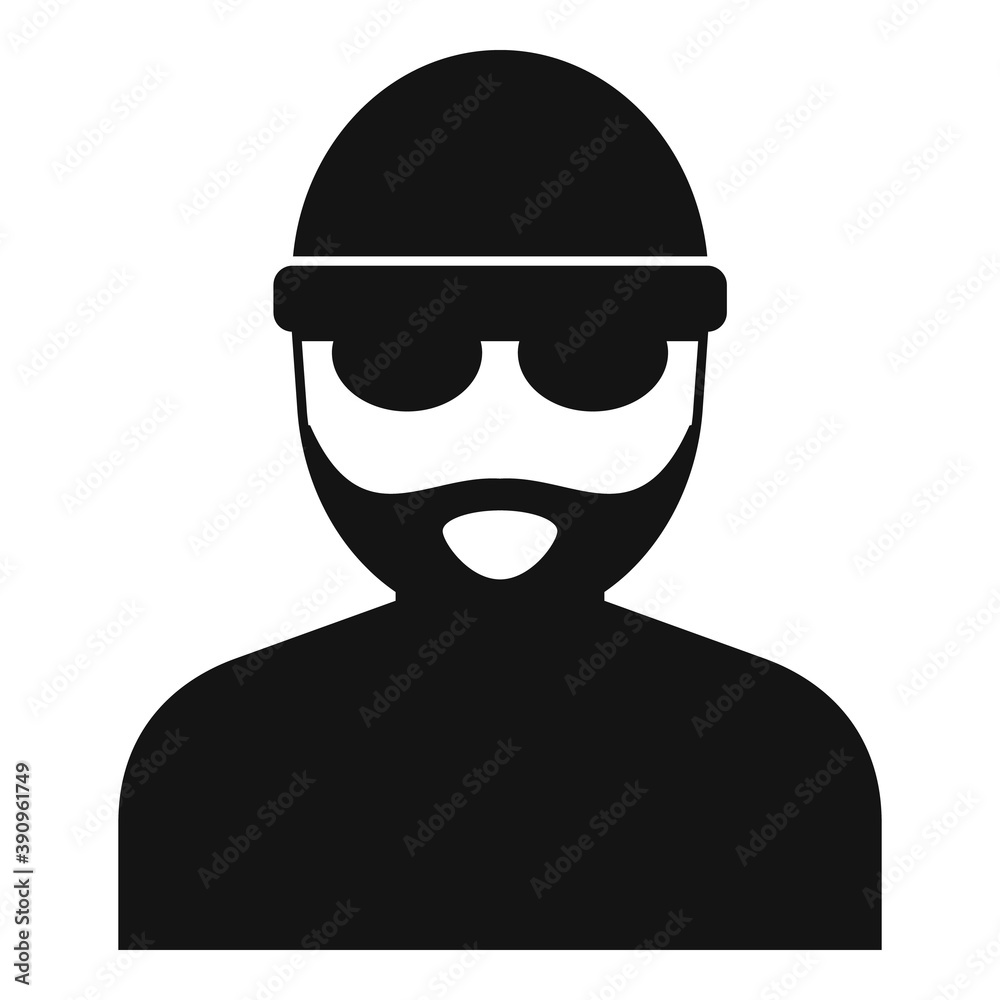 Old hacker icon. Simple illustration of old hacker vector icon for web design isolated on white background Old hacker icon. Simple illustration of old hacker vector icon for web design isolated on white background