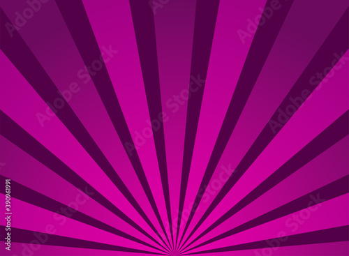 Sunlight horizontal background. Purple color burst background. Vector illustration.