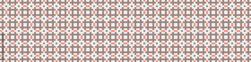 Fototapeta premium Abstract Cross Pattern Dots Logo generative computational art illustration