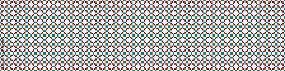 Abstract Cross Pattern Dots Logo generative computational art illustration