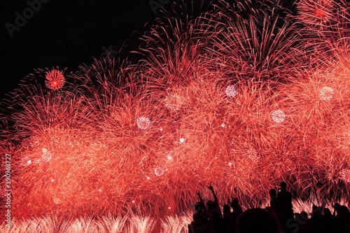 fireworks in the city