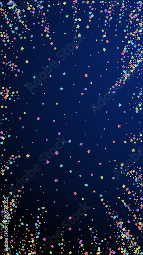 Festive comely confetti. Celebration stars. Colorf