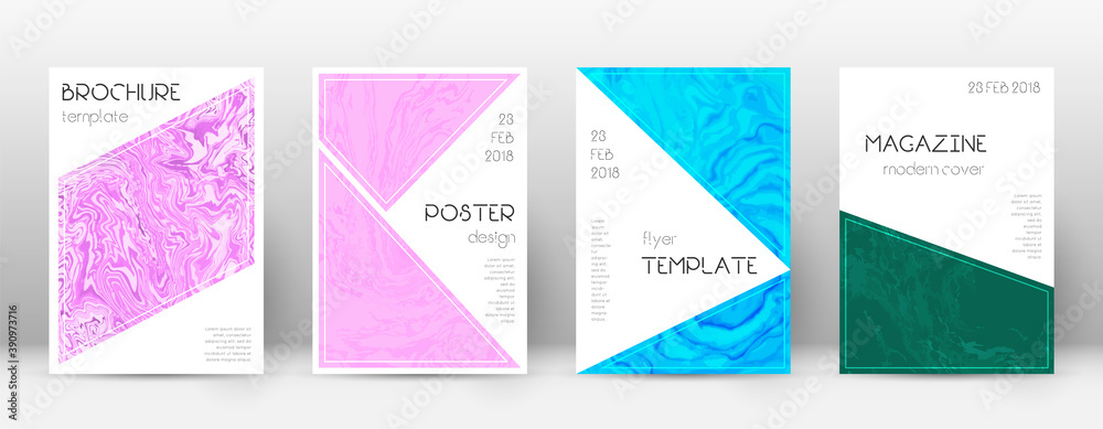 Abstract cover. Worthy design template. Suminagash