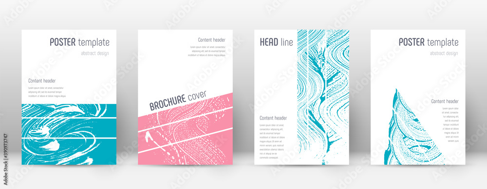 Cover page design template. Geometric brochure lay