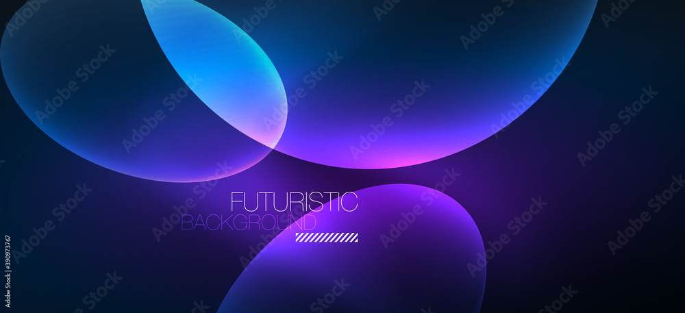 Neon ellipses abstract backgrounds. Shiny bright round shapes glowing in the dark. Vector futuristic illustrations for covers, banners, flyers and posters and other Neon ellipses abstract backgrounds. Shiny bright round shapes glowing in the dark. Vector futuristic illustrations for covers, banners, flyers and posters and other