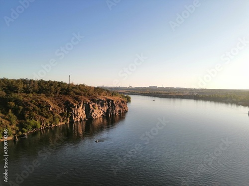 sunrise over the river