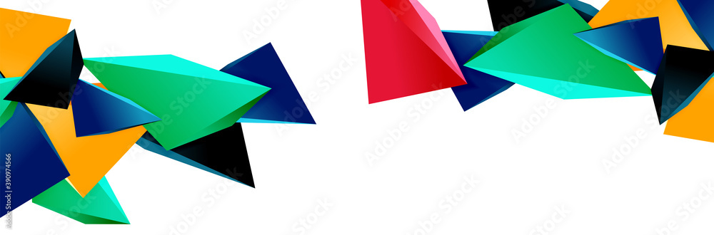Triangle mosaic abstract background, 3d triangular low poly shapes. Geometric vector illustration for covers, banners, flyers and posters and other Triangle mosaic abstract background, 3d triangular low poly shapes. Geometric vector illustration for covers, banners, flyers and posters and other