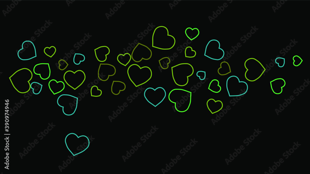 Hearts Background. Love style. Confetti texture. Romantic print.
