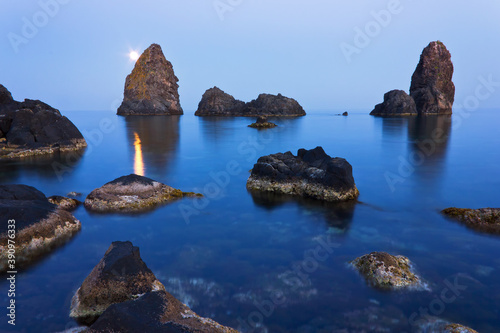 Rocks and sea in Sicily