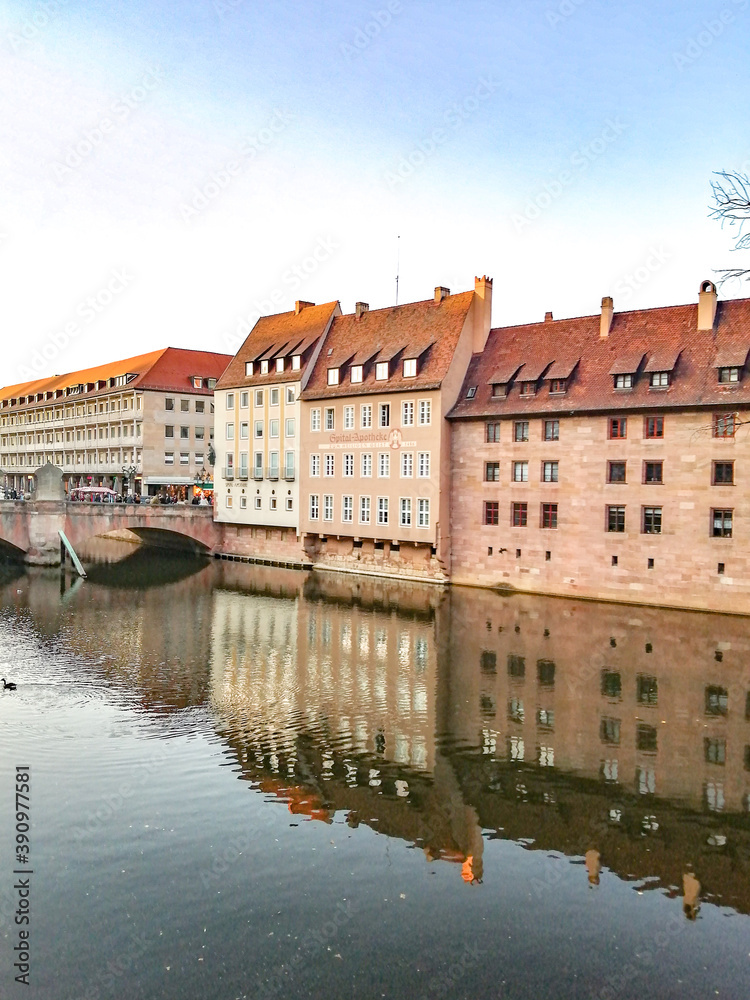 Fototapeta premium view of the old town