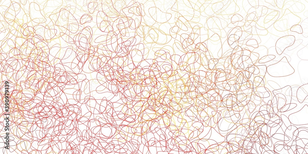 Fototapeta premium Light orange vector pattern with abstract shapes.