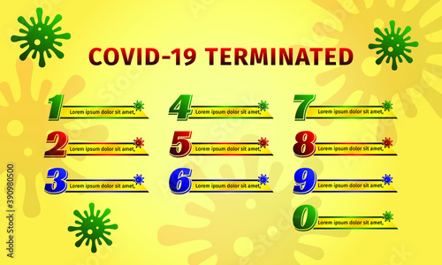 infografis number what to do to stay safe from corona virus