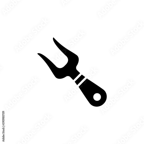 Barbecue fork icon, vector, design trendy