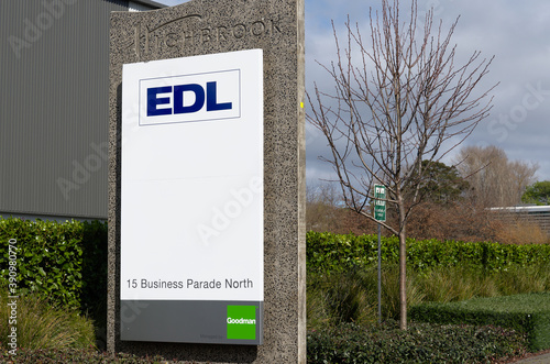 AUCKLAND, NEW ZEALAND - Aug 31, 2019: EDL Fasteners warehouse and factory building in East Tamaki photo