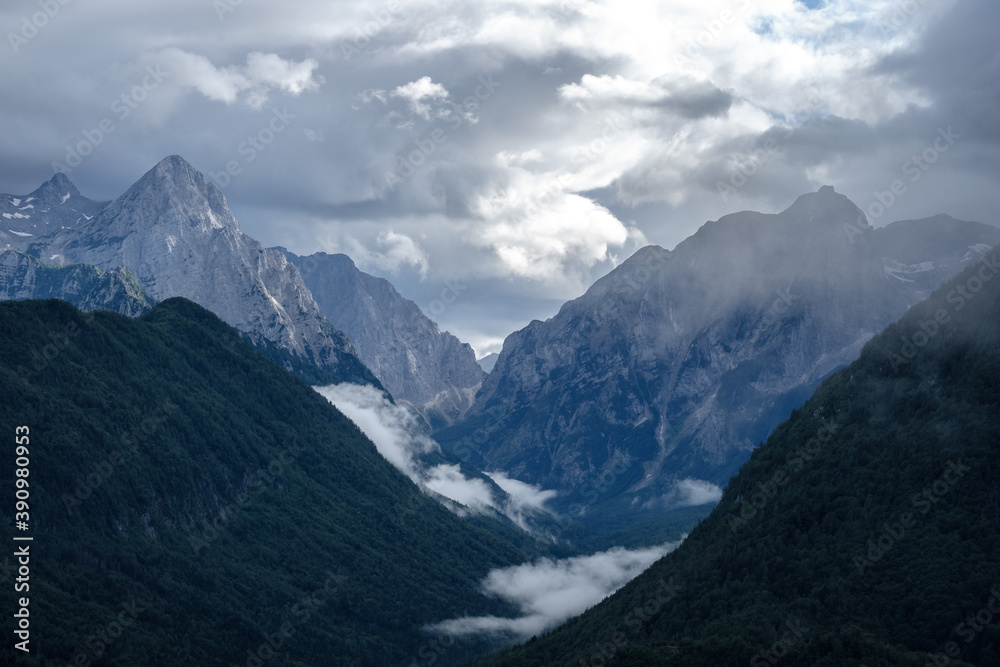 Clouds over valey Vrata